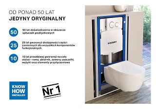 Stelaże podtynkowe Geberit Duofix Sigma – efekt przemyślenia potrzeb